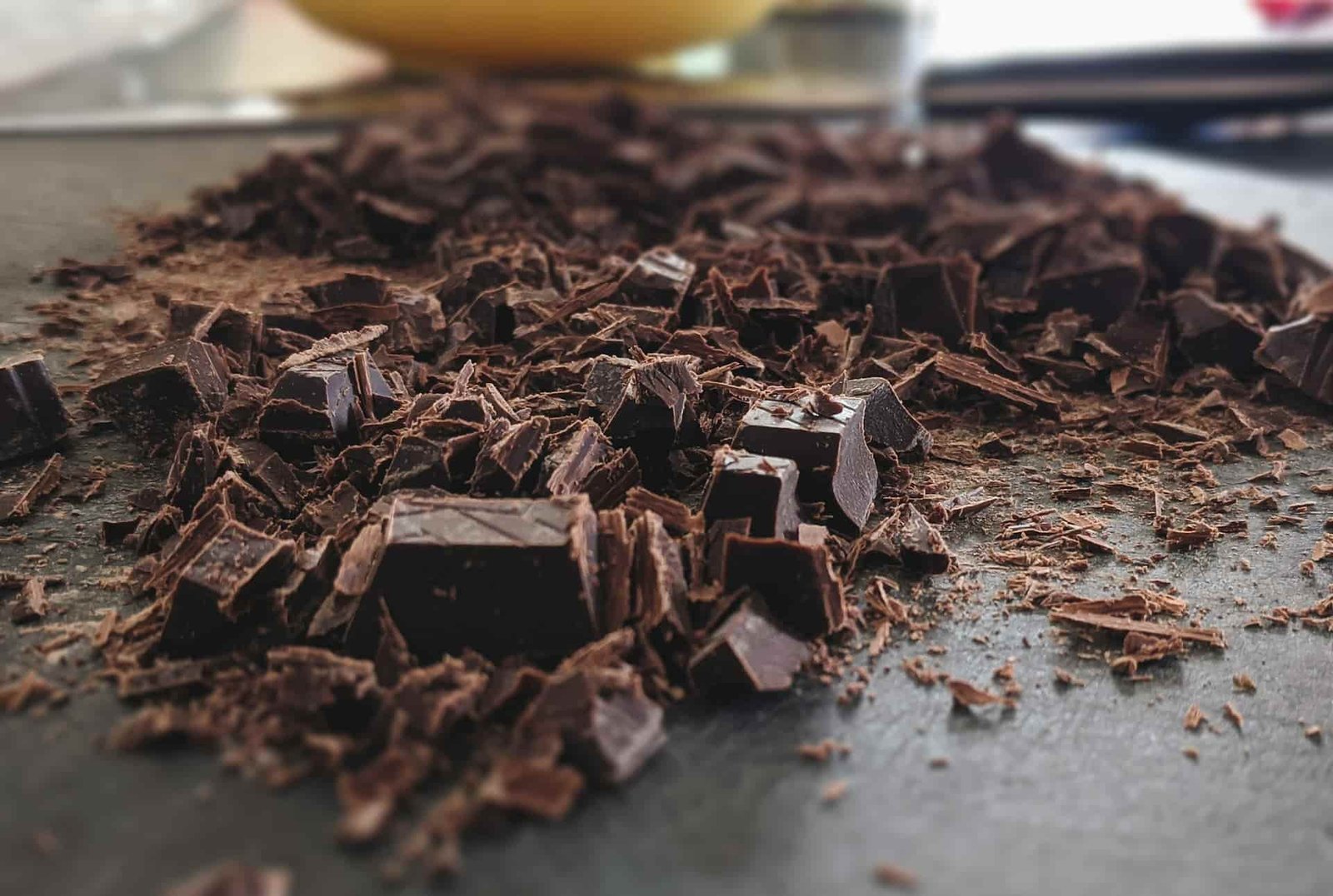 Chocolate that is partly chopped
